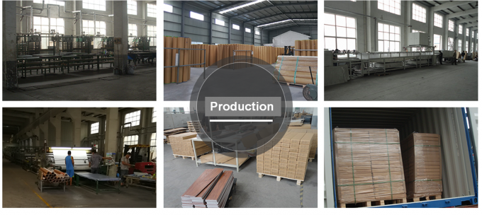 Planche de luxe en plastique de plancher de tuile de vinyle de PVC de grain en bois pour la pièce de danse